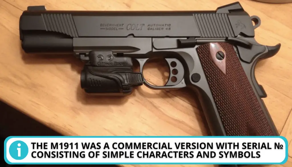 The Evolvement of the Colt Serial Number: Using the Colt M1911