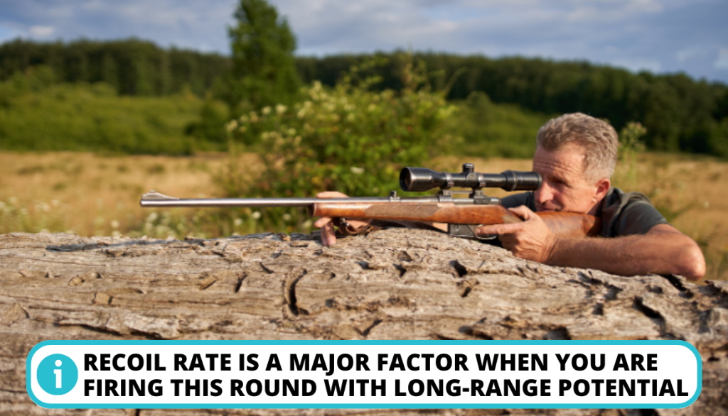 Recoil Rate Experienced While Shooting the Two Cartridges